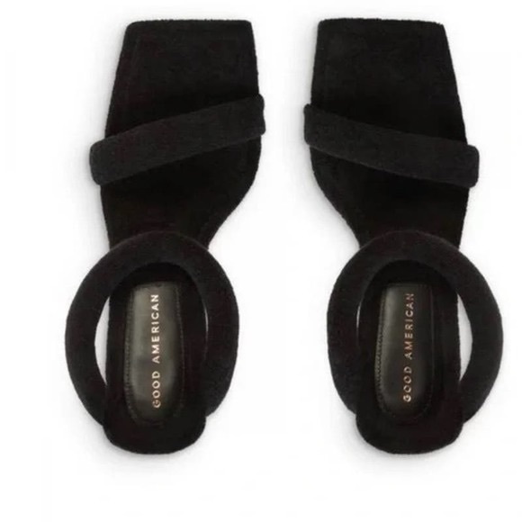 NEW IN BOX Good American Terry Slip On High Heel Sandal // size 7.5 - Picture 2 of 6